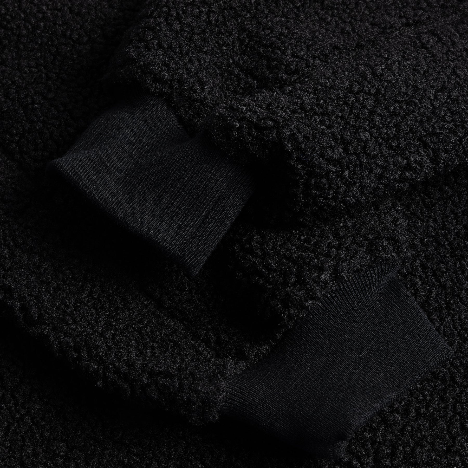 Polar Fleece Sherpa Zip - Black