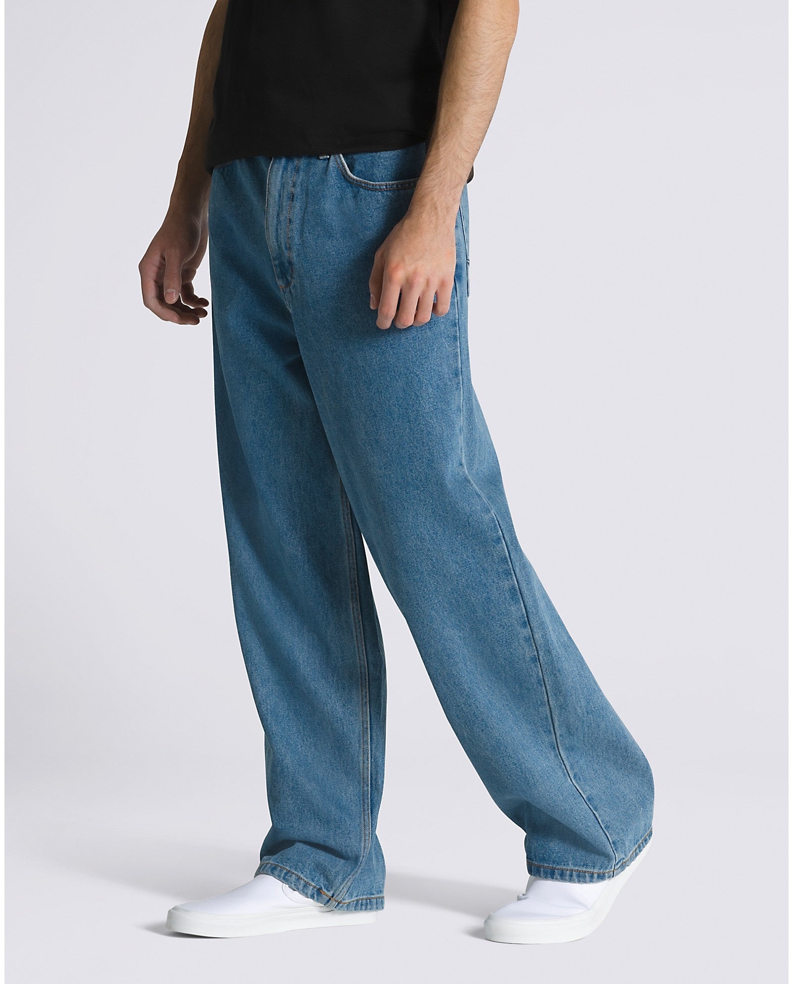 Pantalon ample en denim à 5 poches Covina - Délavage à la pierre