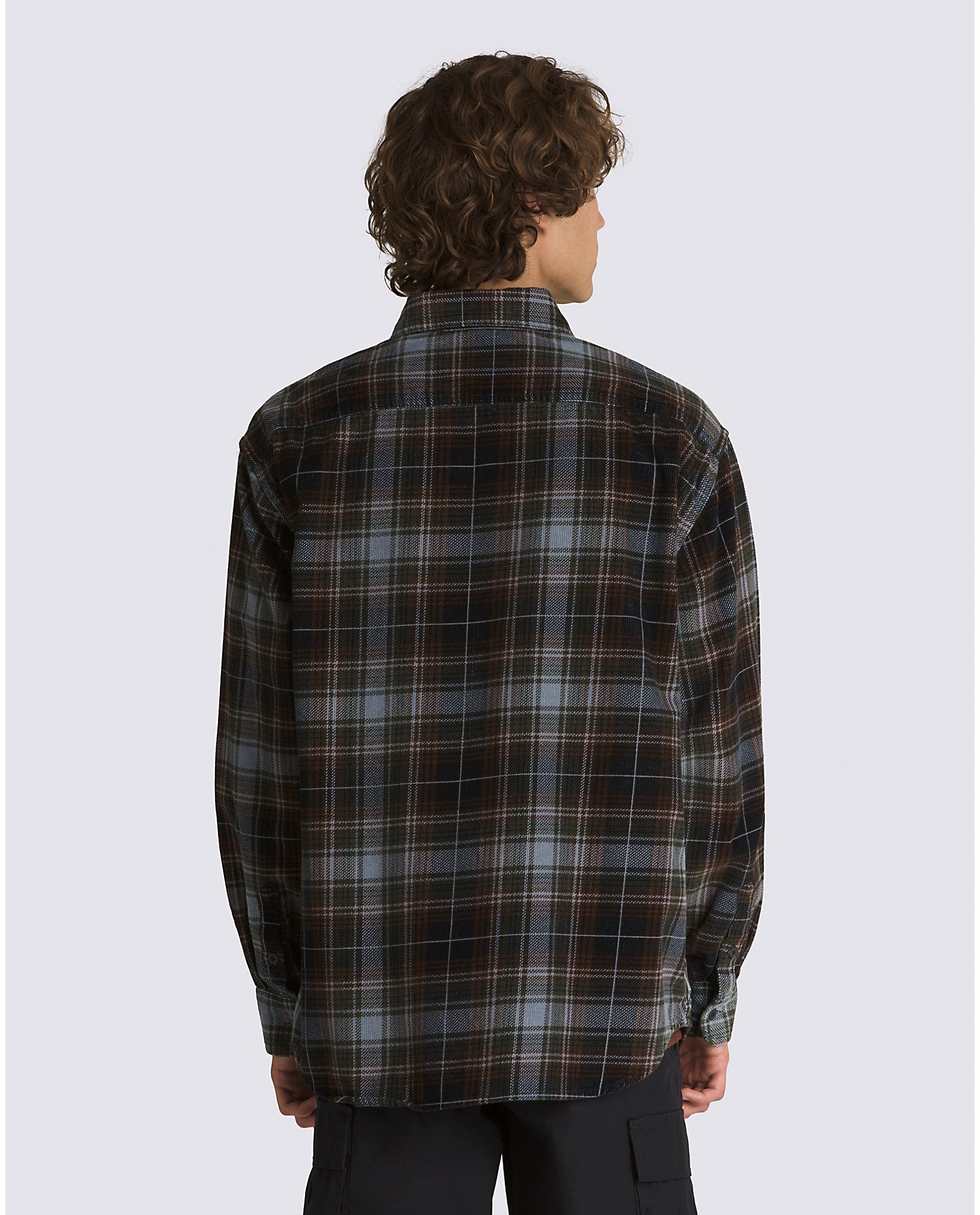 Chemise boutonnée à manches longues Mayhill - Mirage noir/bleu