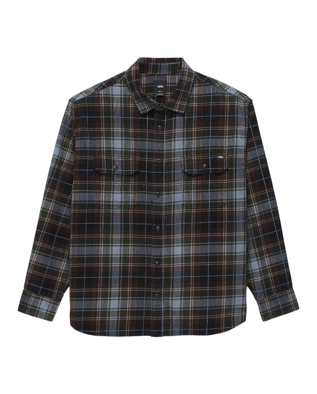 Chemise boutonnée à manches longues Mayhill - Mirage noir/bleu