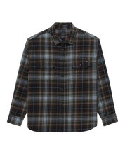 Chemise boutonnée à manches longues Mayhill - Mirage noir/bleu