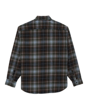 Chemise boutonnée à manches longues Mayhill - Mirage noir/bleu