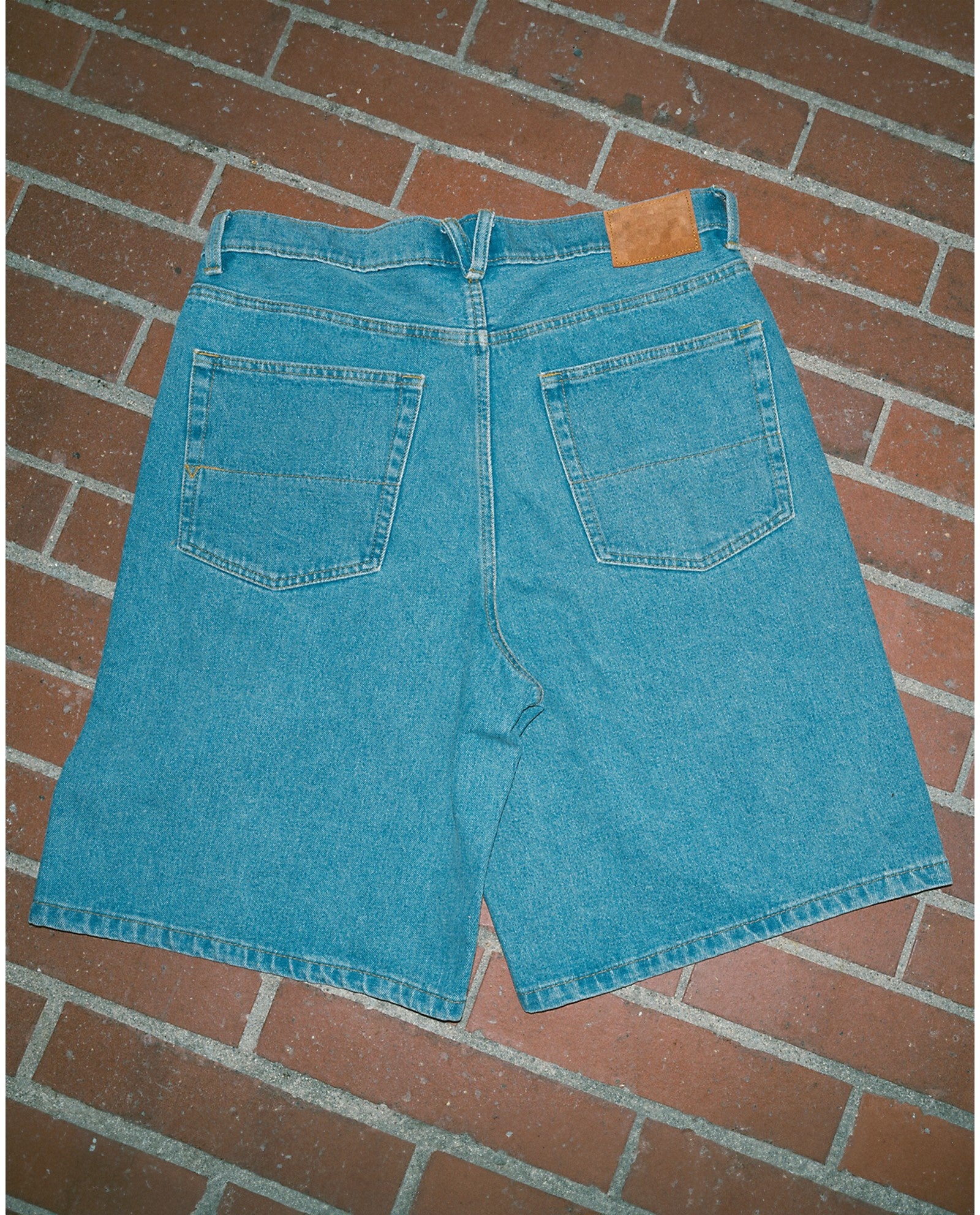 Check-5 Baggy Denim 23'' Shorts - Bleu délavé