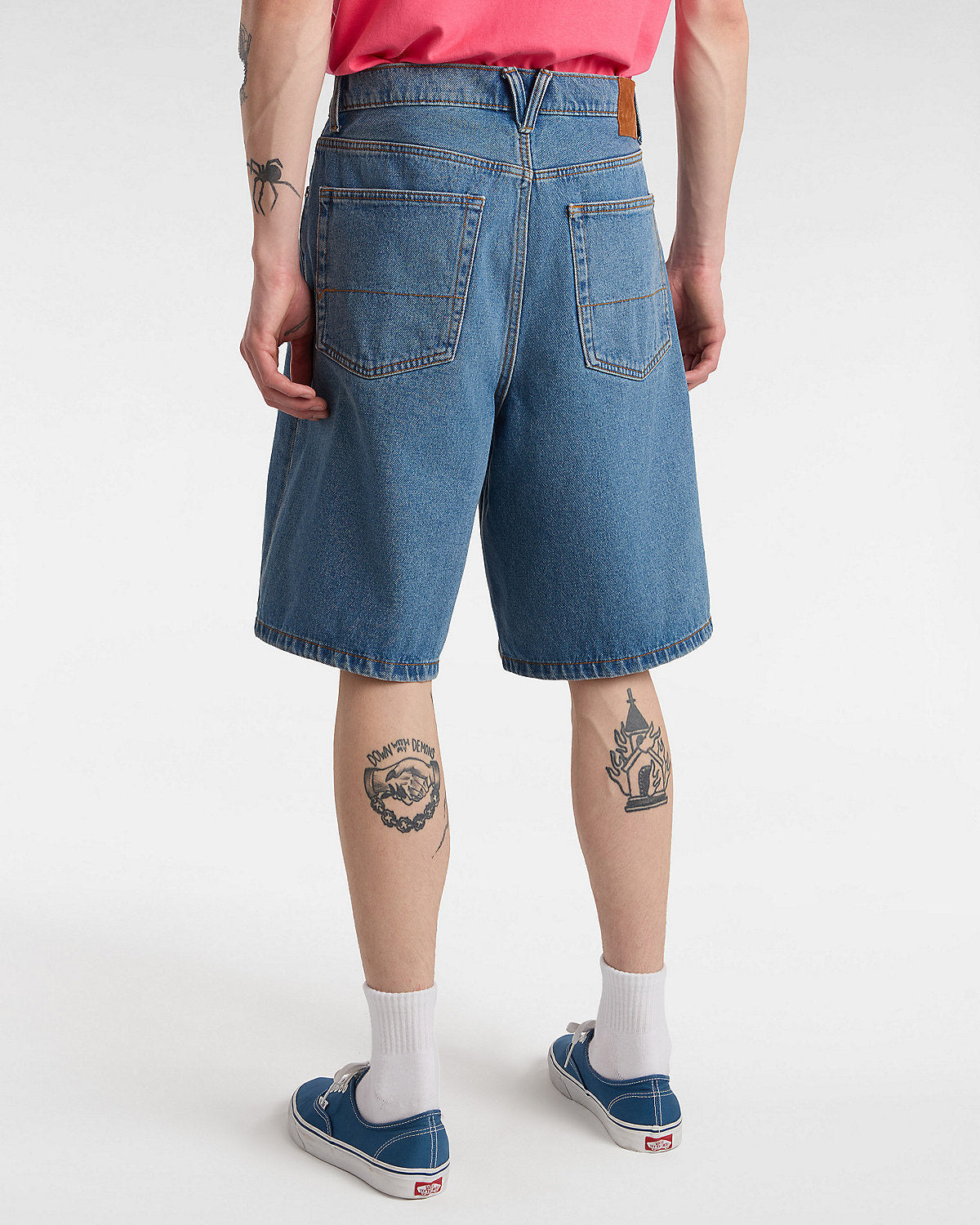 Check-5 Baggy Denim 23'' Shorts - Bleu délavé
