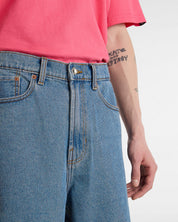 Check-5 Baggy Denim 23'' Shorts - Bleu délavé