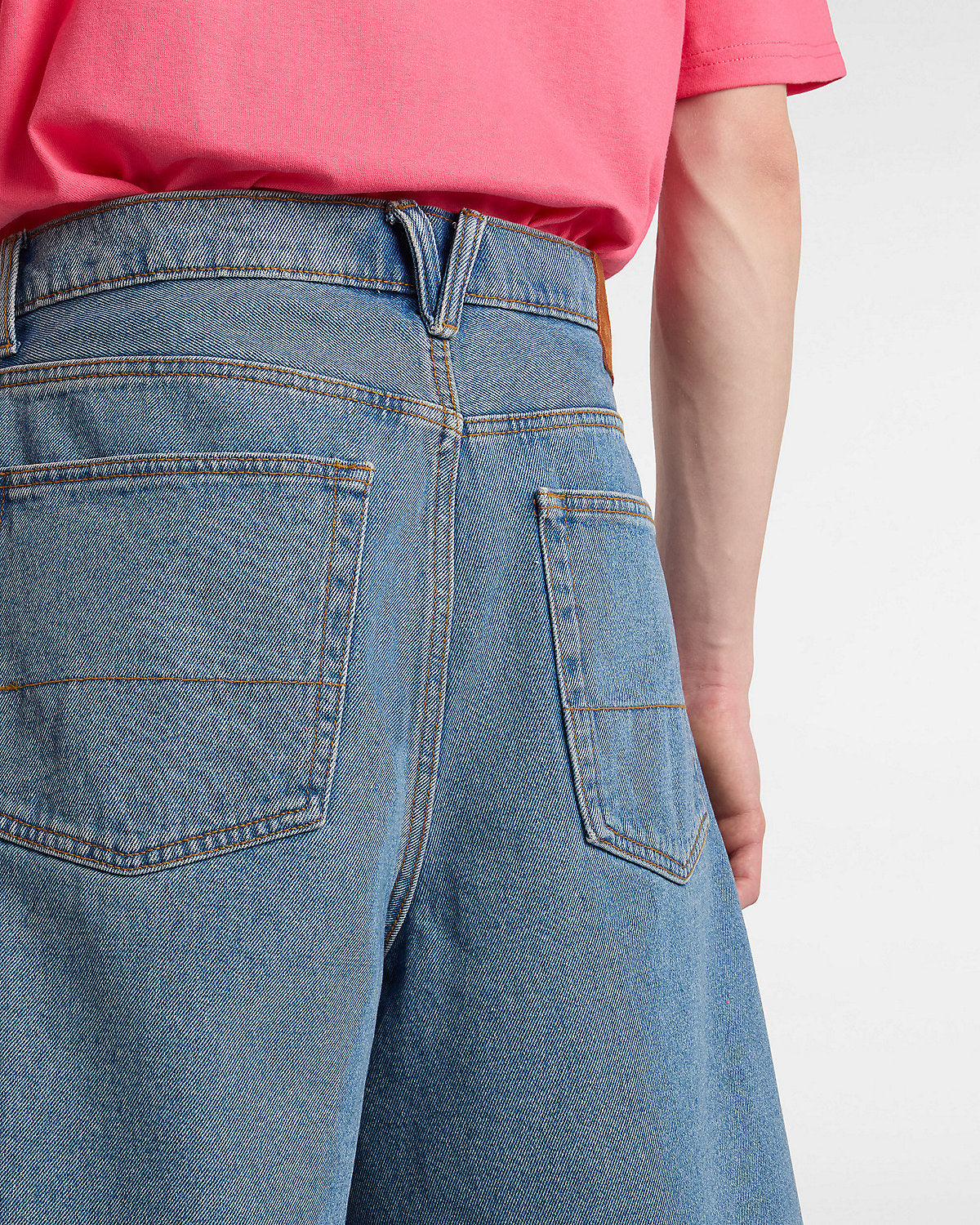 Check-5 Baggy Denim 23'' Shorts - Bleu délavé