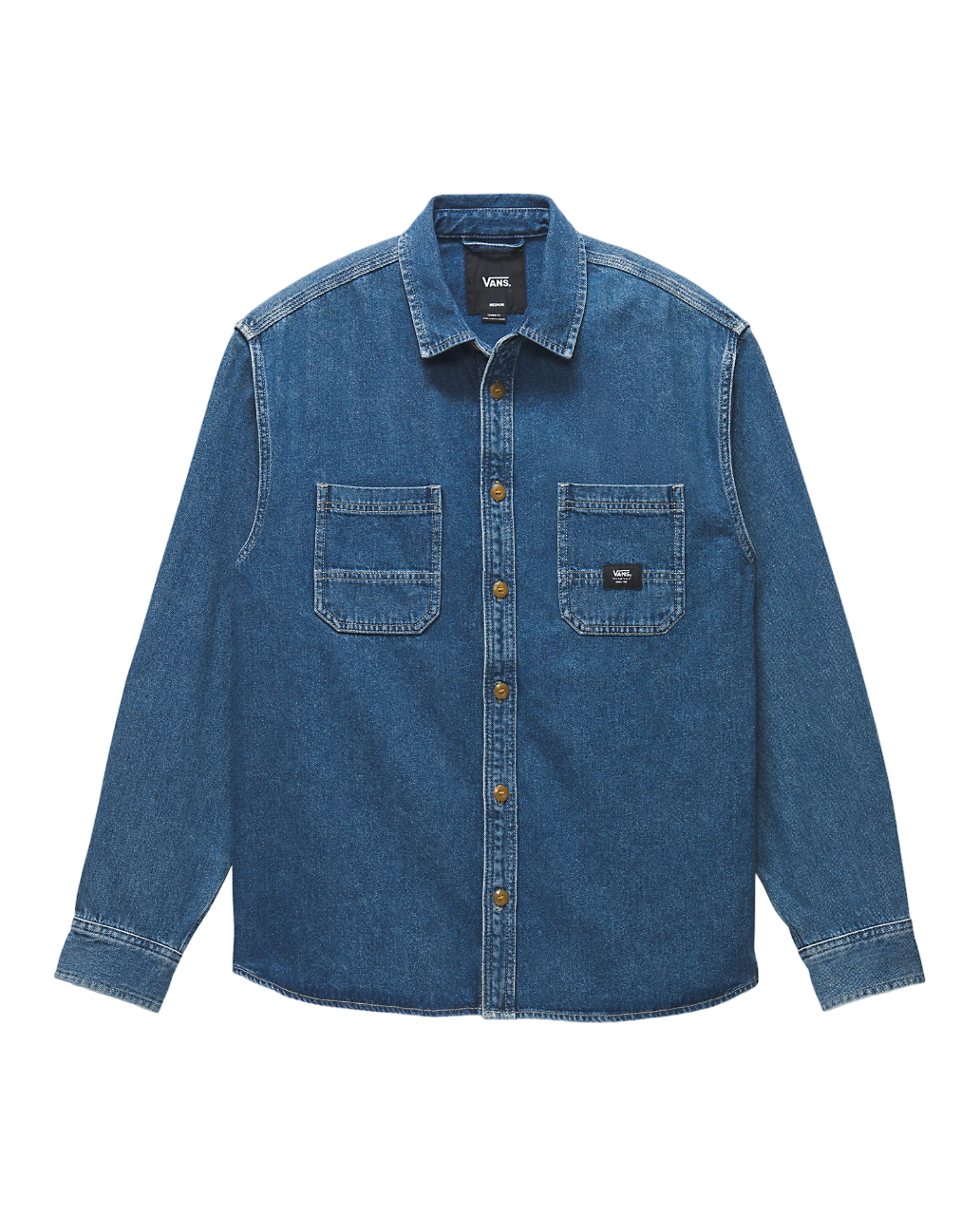 Vans Stevens Denim Long Sleeve Shirt - Vintage Indigo – Palm Isle