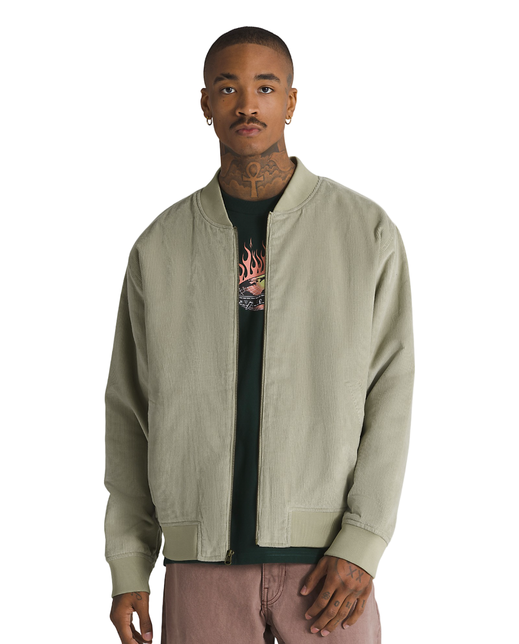 Skate Cord Bomber Jacket - Elm