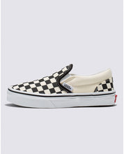 Baskets à enfiler pour enfants à motif damier - Noir/blanc