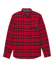 Chemise à manches longues boutonnée Westminster - Piment/Noir