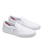 Chaussures de skate à enfiler – Blanc véritable