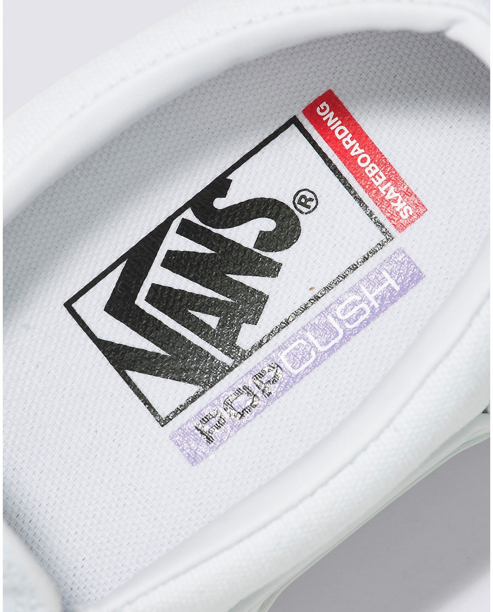 Chaussures de skate à enfiler – Blanc véritable
