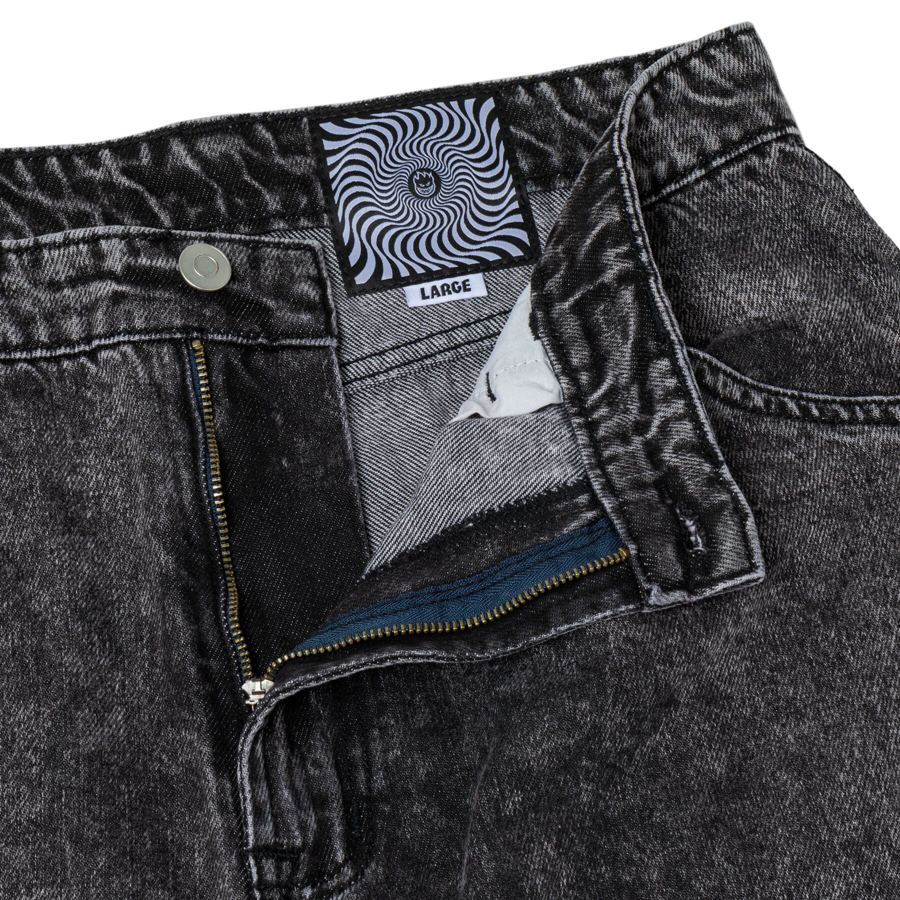 Pantalon en denim Bighead Fill - Délavage pierre noire