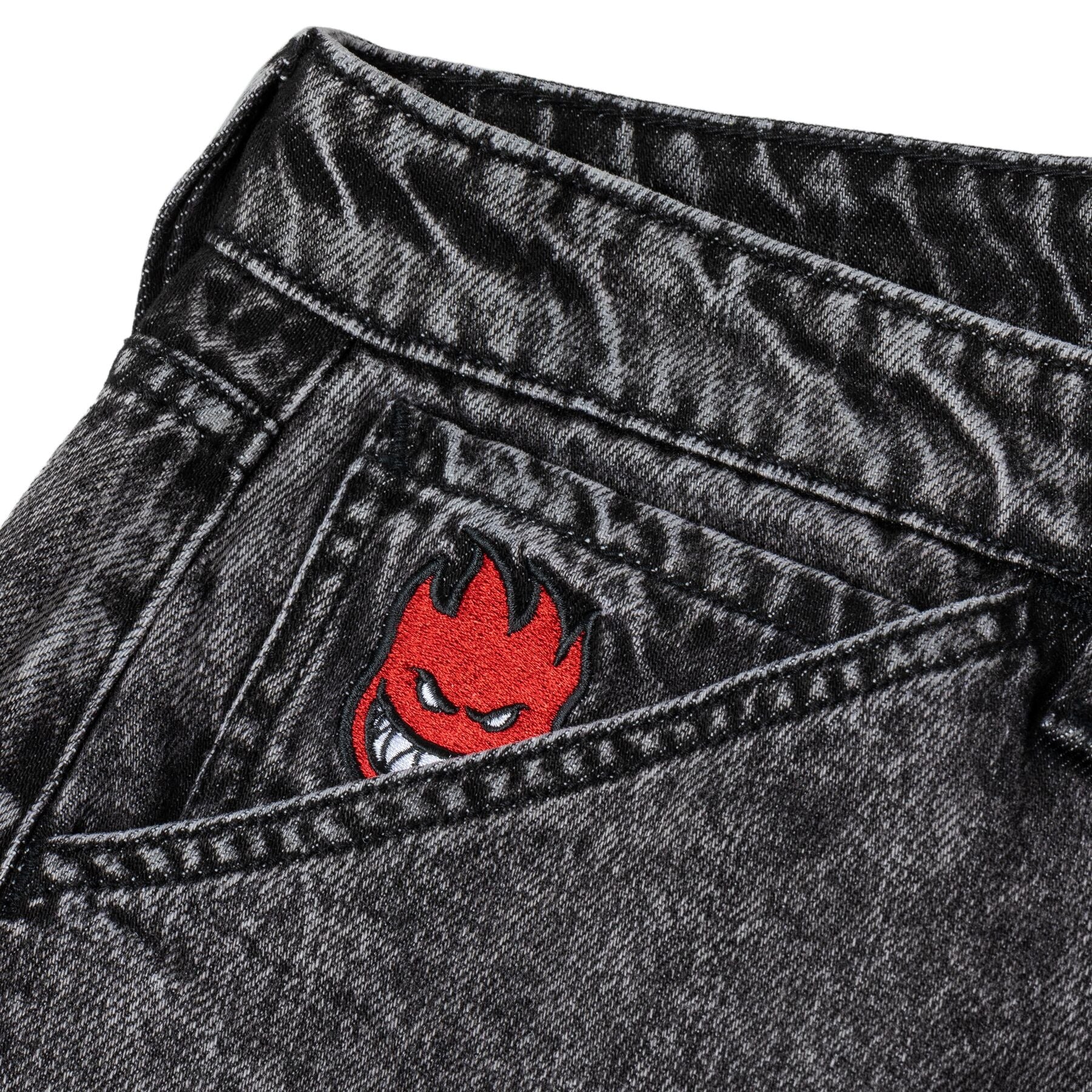 Pantalon en denim Bighead Fill - Délavage pierre noire