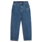 Pantalon en denim sergé Eyes - Délavage à la pierre