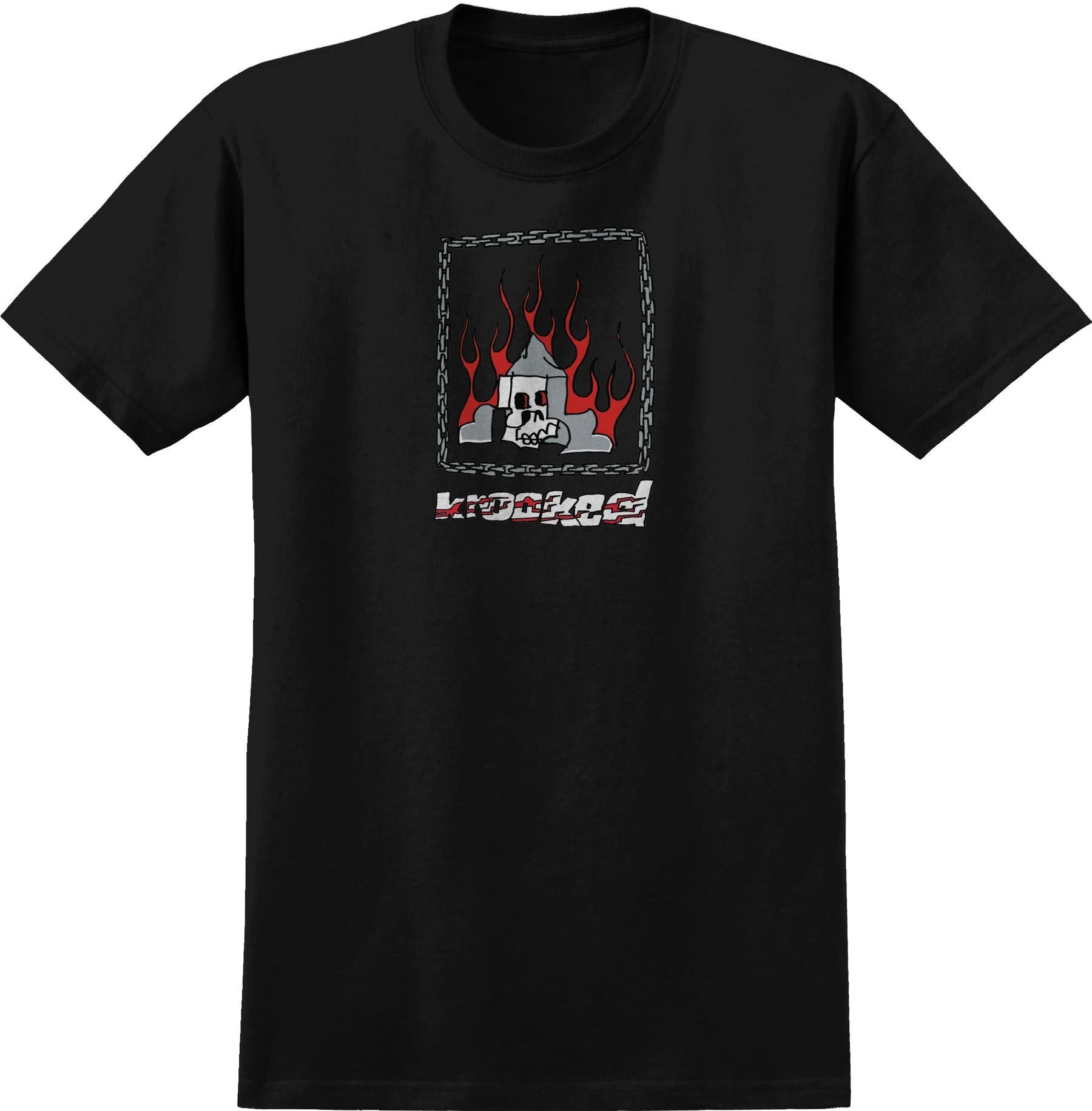 T-shirt à chaîne - Noir/Multicolore