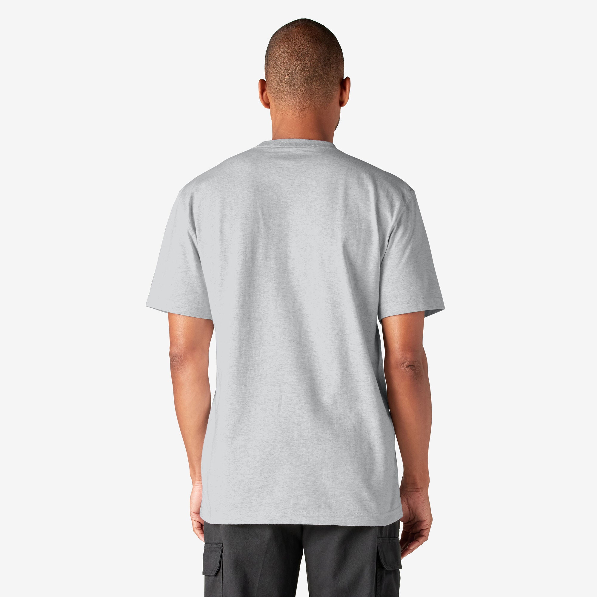 T-shirt épais à manches courtes et poche - Gris cendré (AG)