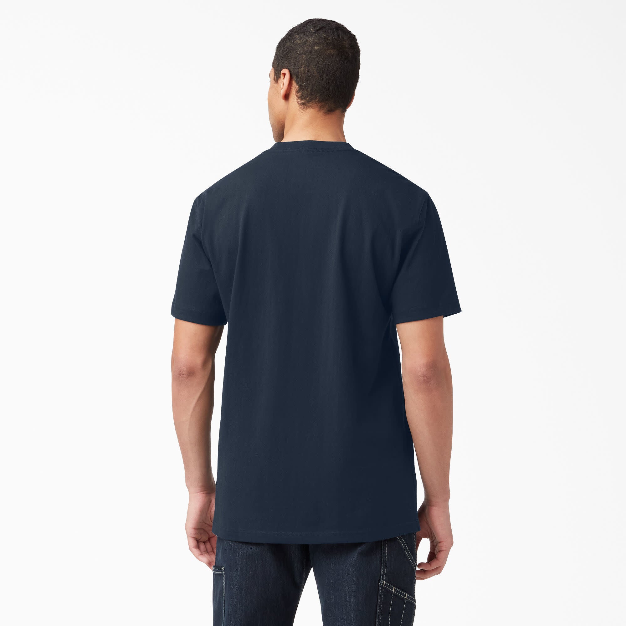 T-shirt épais à manches courtes et poche - Bleu marine foncé (DN)