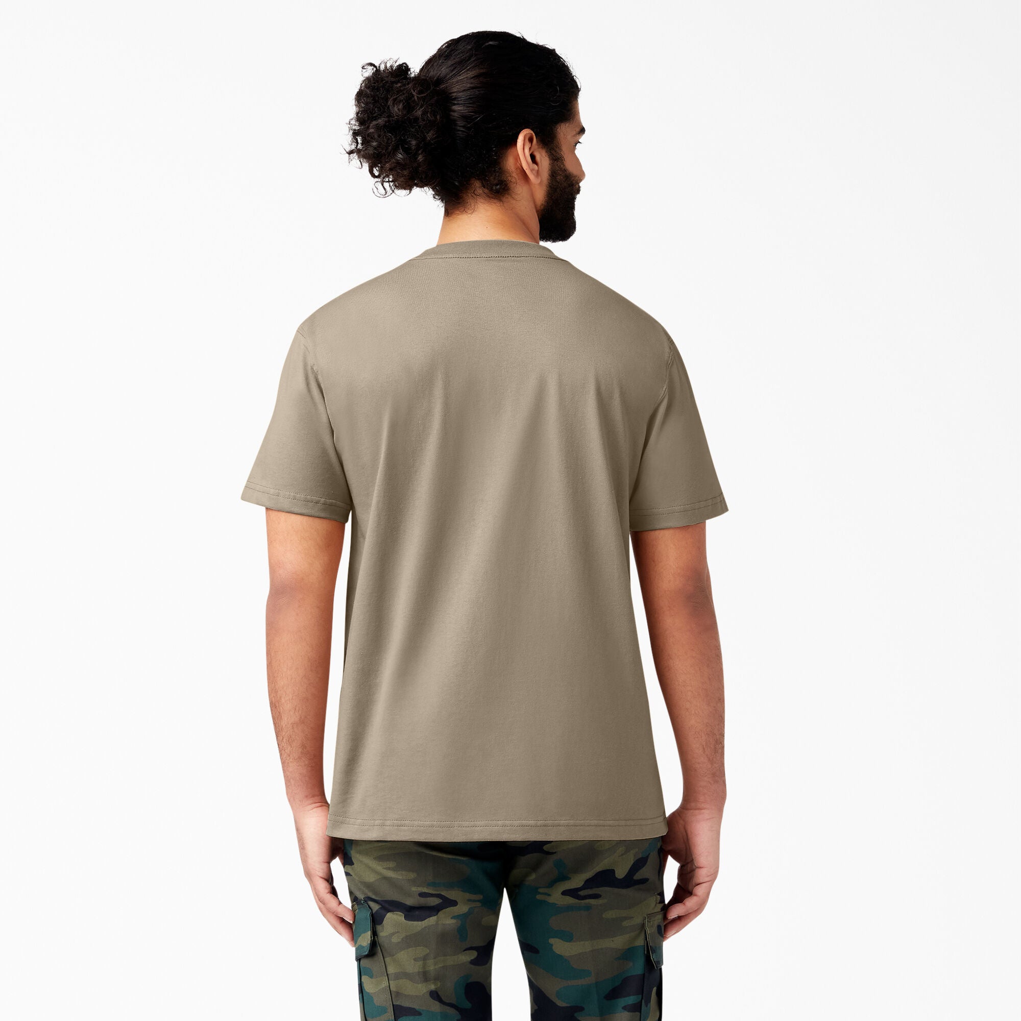 T-shirt épais à manches courtes et poche - Sable du désert (DS)