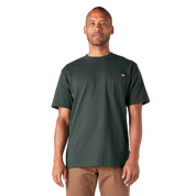 T-shirt épais à manches courtes et poche - Vert chasseur (GH)