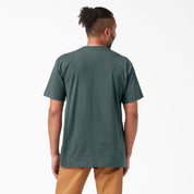 T-shirt épais à manches courtes et poche - Vert Lincoln (LN)