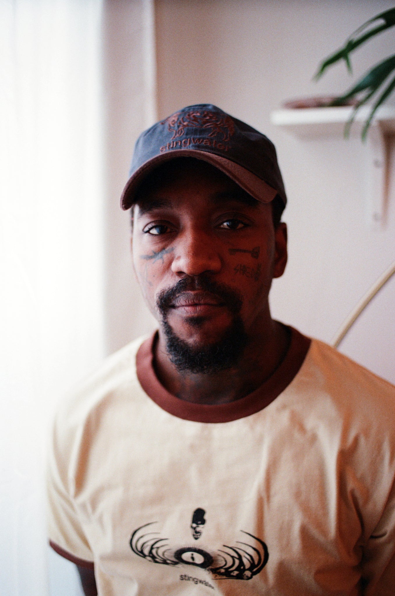 Kow Casquette en Toile Cirée - Bleu Marine/Marron