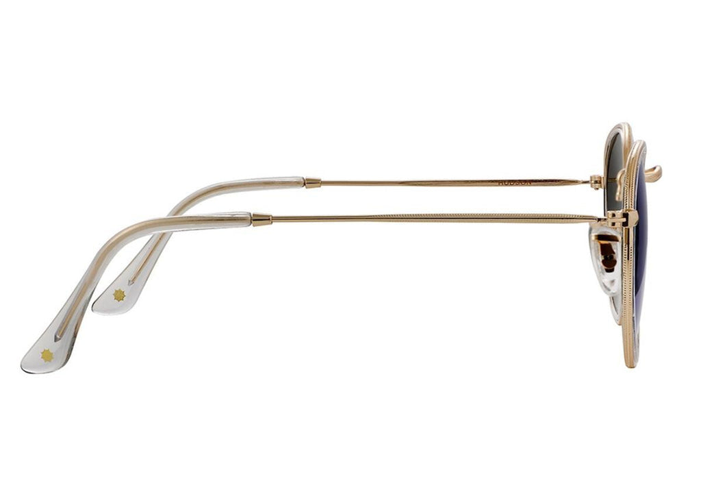 Hudson Polarized Sunglasses - Clear/Blue Mirror