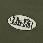 Whip Embroidery Tee - Military Green