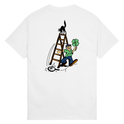 Dumb-Luck Ladder Tee - White