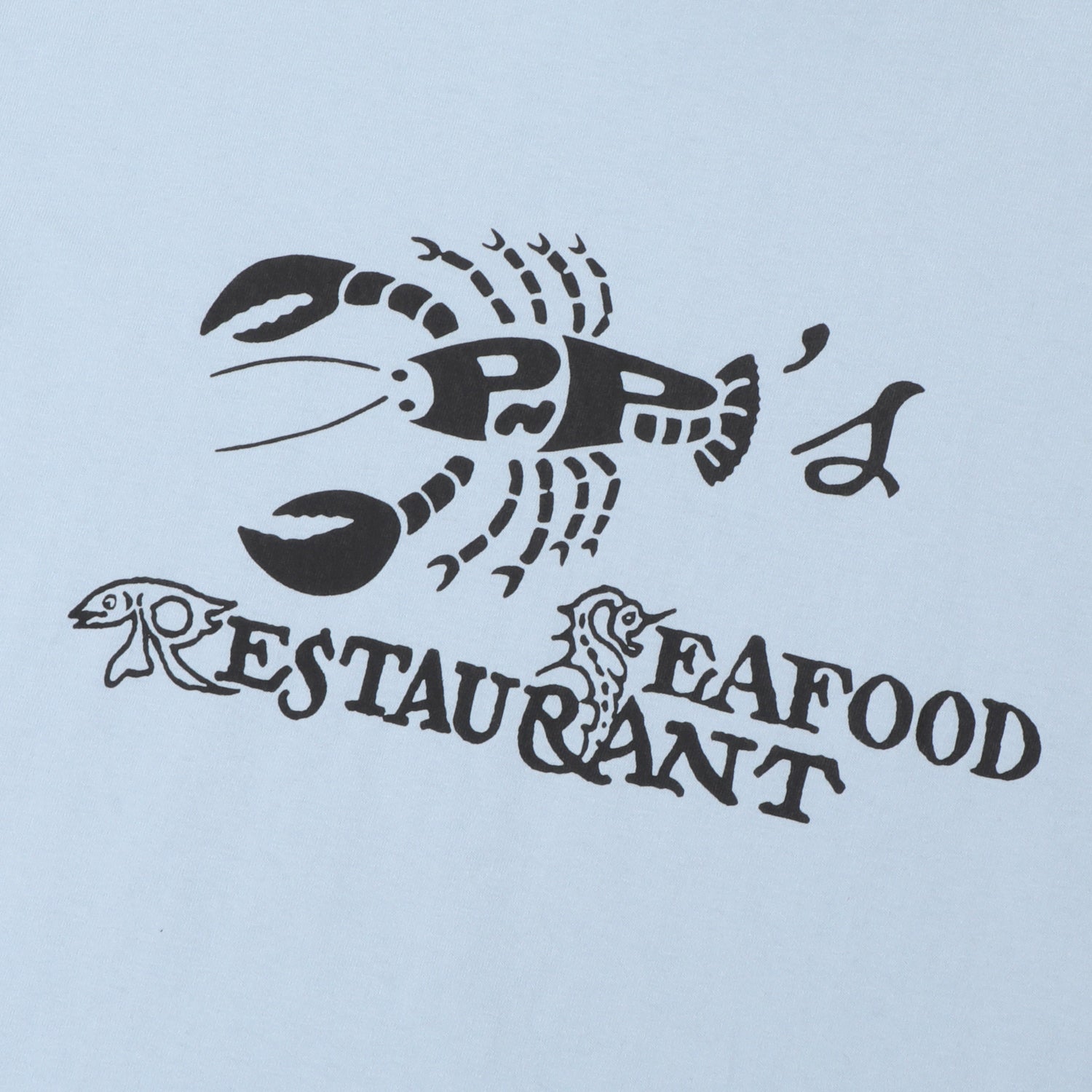 Seafood Staff T-Shirt - Bleu Stonewash