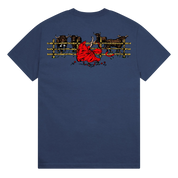 Red Flag Tee - Harbour Blue