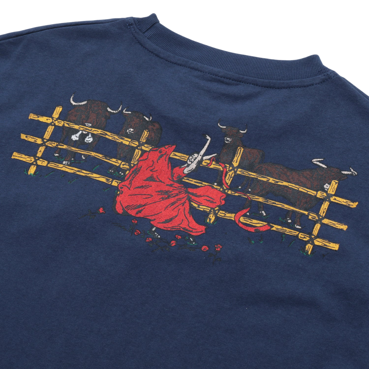 Red Flag Tee - Harbour Blue