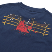 Red Flag Tee - Harbour Blue