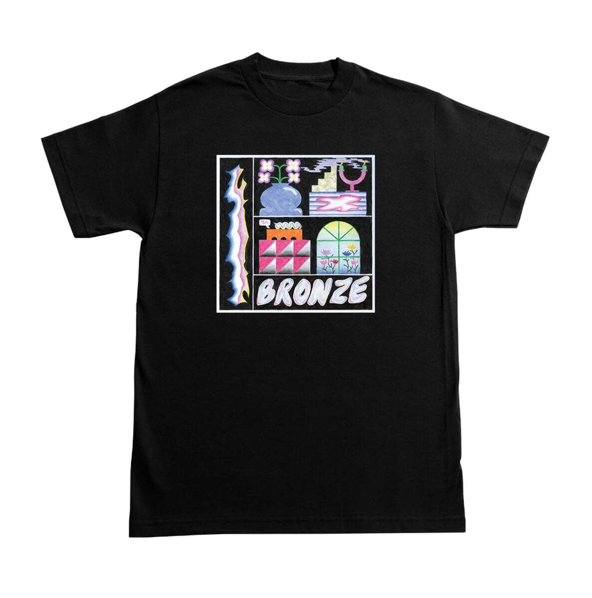 Flower Pot Tee - Black