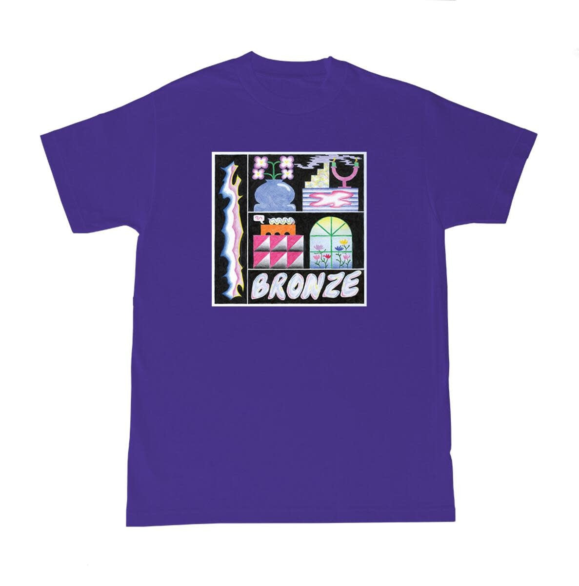 Flower Pot Tee - Purple
