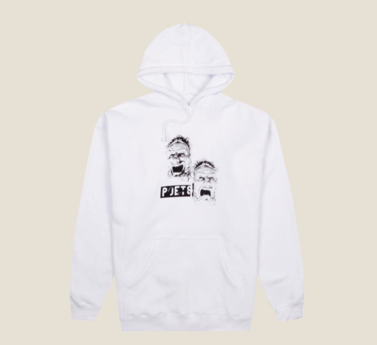 Drama Pullover Hooded Sweatshirt - White