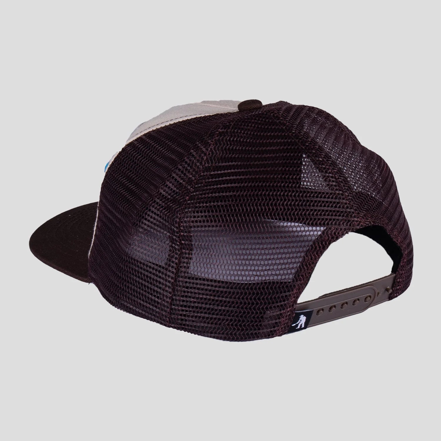 Casquette de camionneur pour travailleurs avec restrictions d'eau - Chocolat/blanc cassé