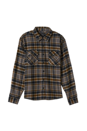 Bowery L/S Flannel - Black/Desert Palm/Beige