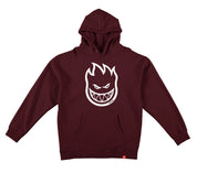 Bighead Pullover Hooded Sweatshirt - Maroon/White