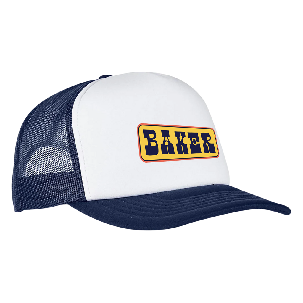 Casquette de camionneur semi-ivre - Bleu marine/blanc