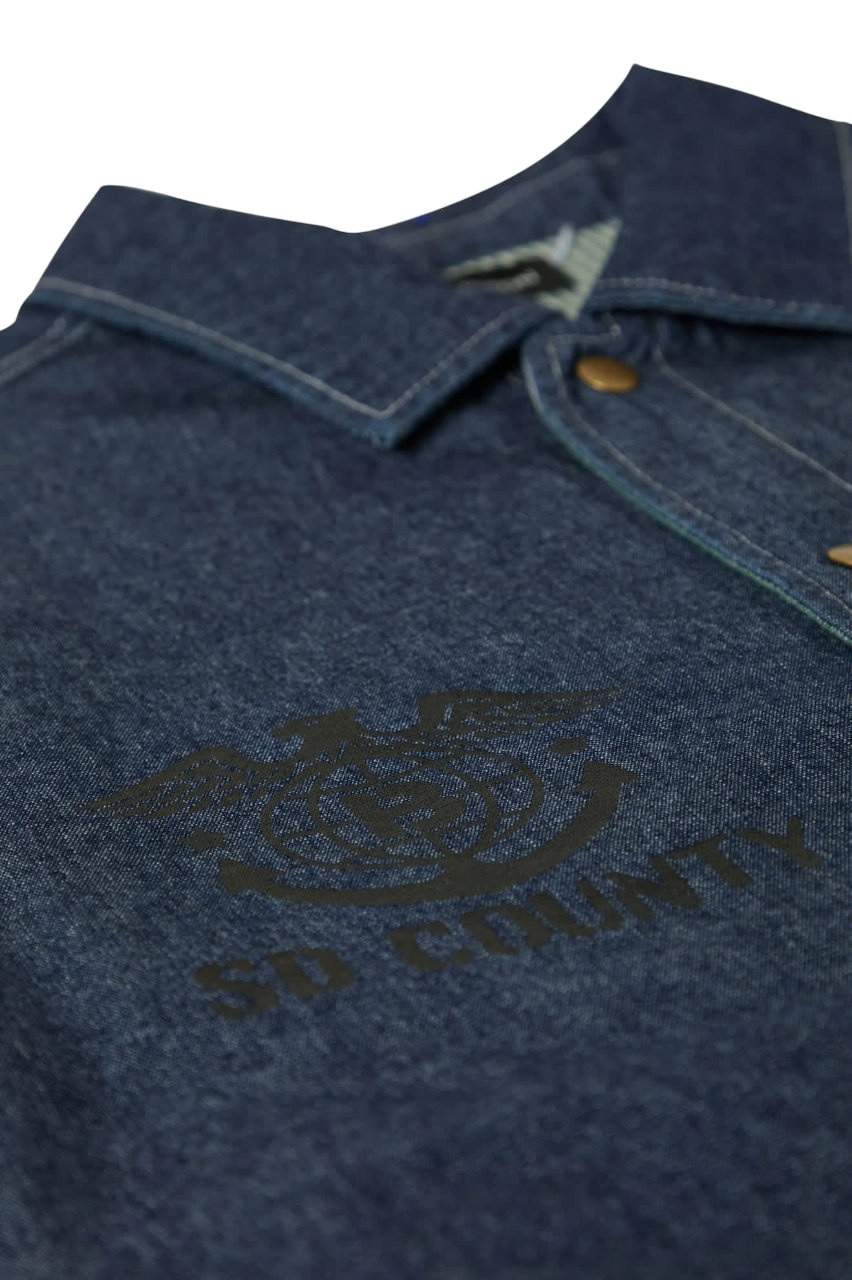 Assembly Reversible Chore Jacket - Indigo/Pine Needle/Whitecap