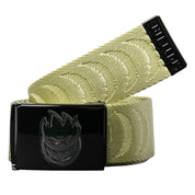 Bighead Crescent Jacquard Web Belt - Tan/Black