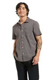 Charter Sol Wash S/S Woven Shirt - Charcoal Sol Wash