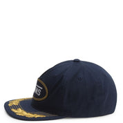 Captain Van Doren Casquette Snapback Basse Non Structurée - Bleu Marine