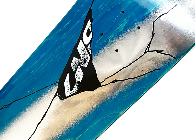 L8004 Planche - Chrome/Bleu