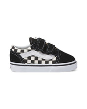 Toddler Old Skool V - Primary Checkerboard Black/White