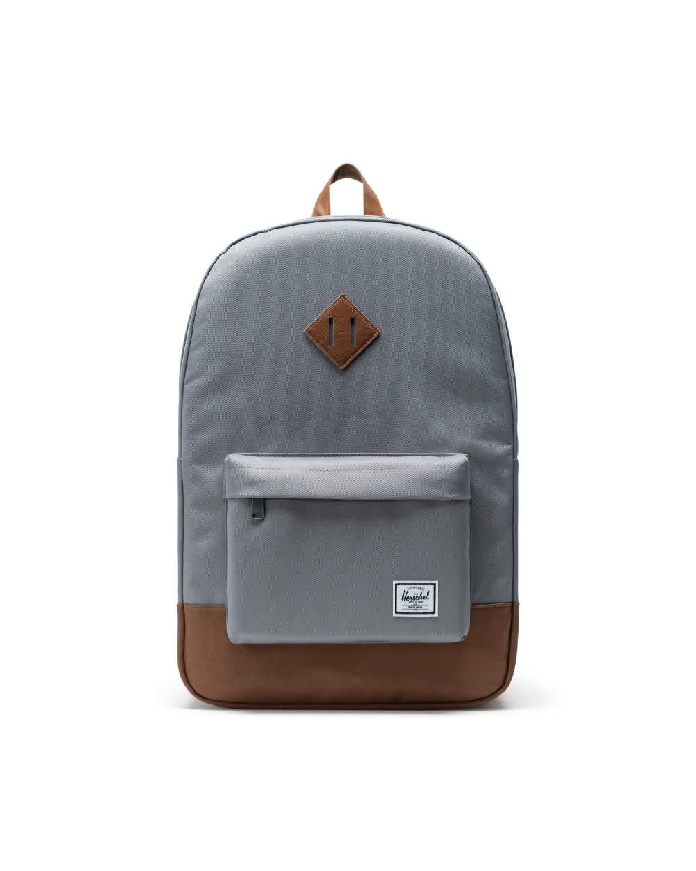 Heritage Backpack - Grey/Tan Synthetic Leather