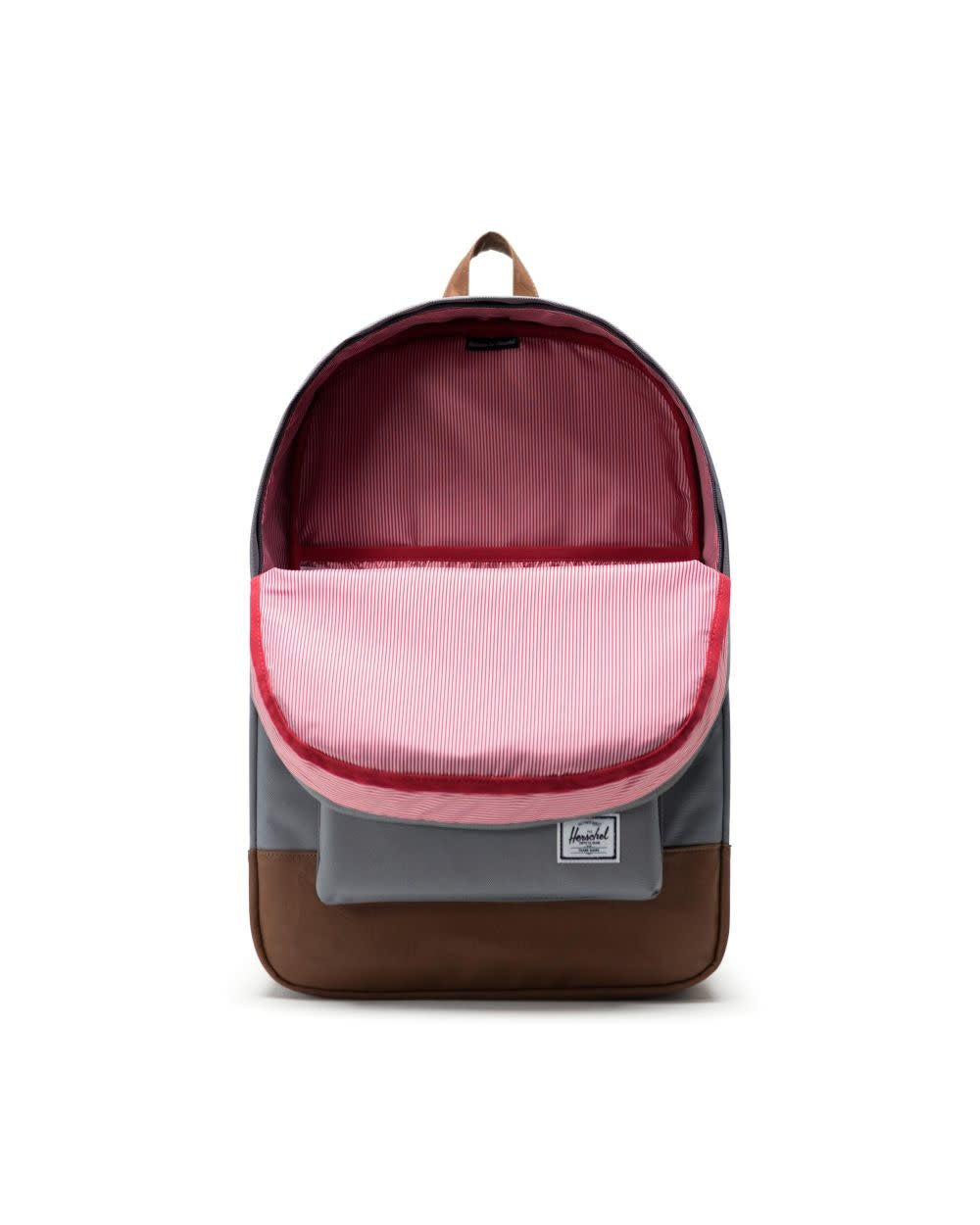 Heritage Backpack - Grey/Tan Synthetic Leather