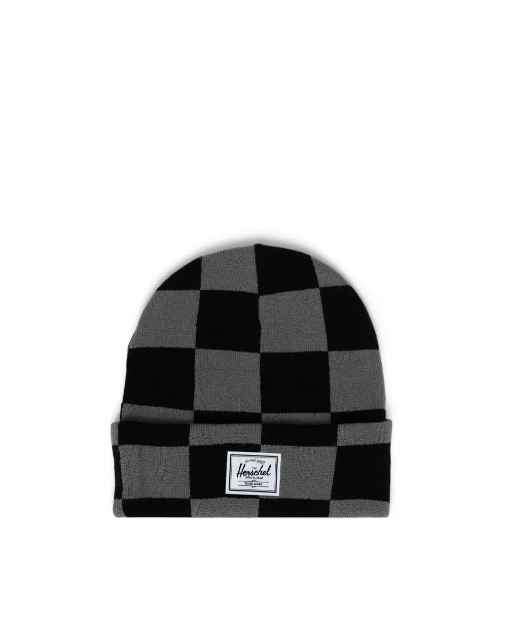 Elmer Beanie - Black/Gargoyle Check