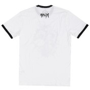 Tavi Ringer Front Print T-Shirt - White